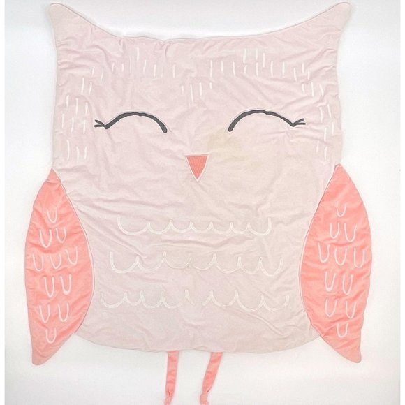 cloud island Other - Cloud Island Baby Pink Plush Owl Play Mat